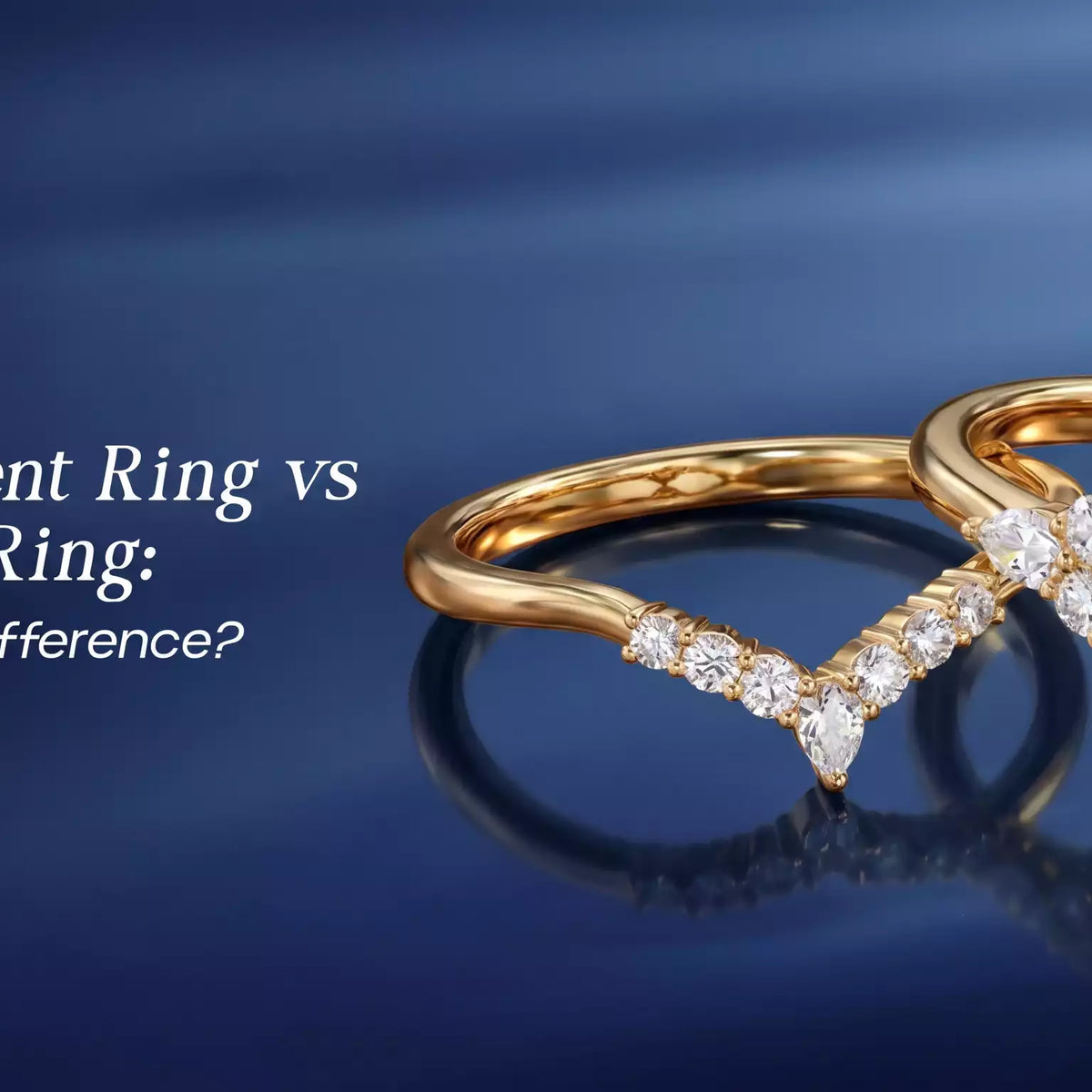 dress ring vs engagement ring How To Wear Engagement Ring & Wedding Band