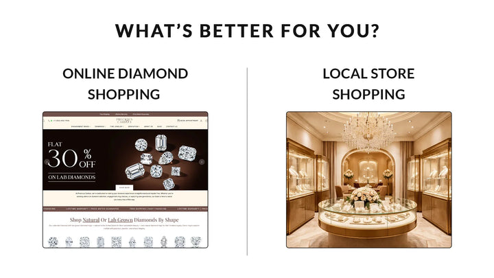 Online Diamond Shopping vs Local Store Shopping