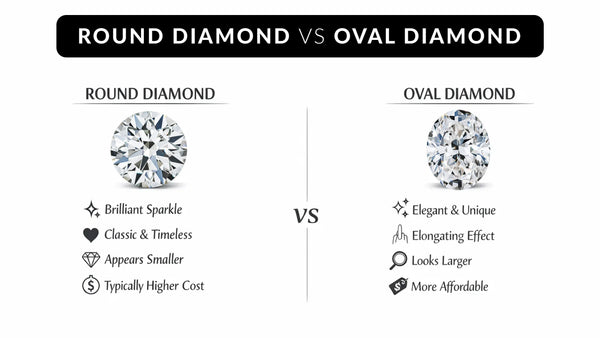 Round vs Oval Shape Diamond: What’s the Real Difference?
