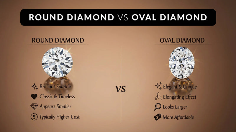 Round vs Oval Shape Diamond: What’s the Real Difference?