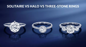 Solitaire vs Halo vs Three-Stone Rings