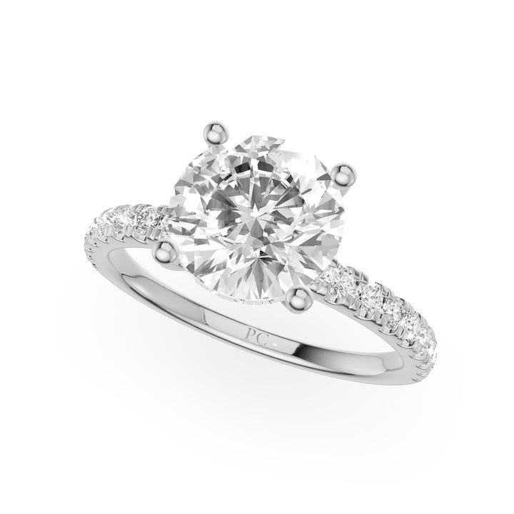 Remi Delicate Pave Engagement Ring