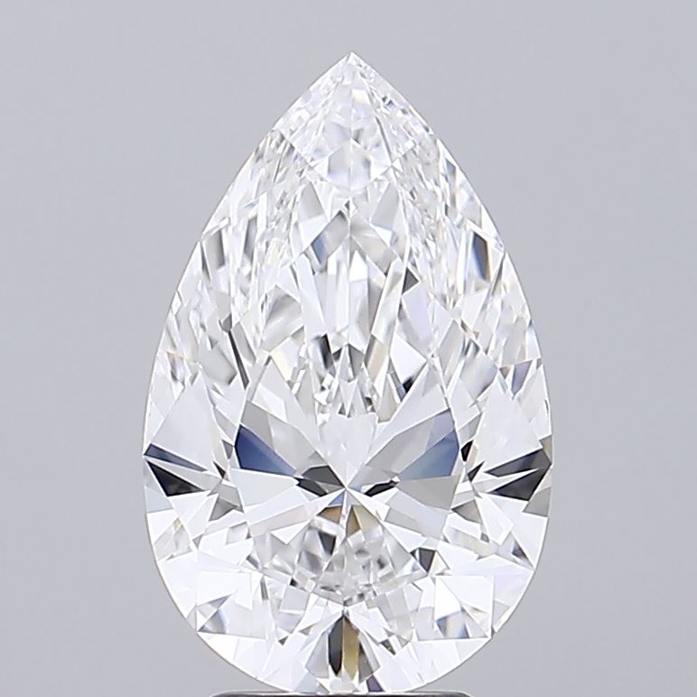 4.32 ct E Color VVS2 Clarity Pear Shape Lab Grown Diamond