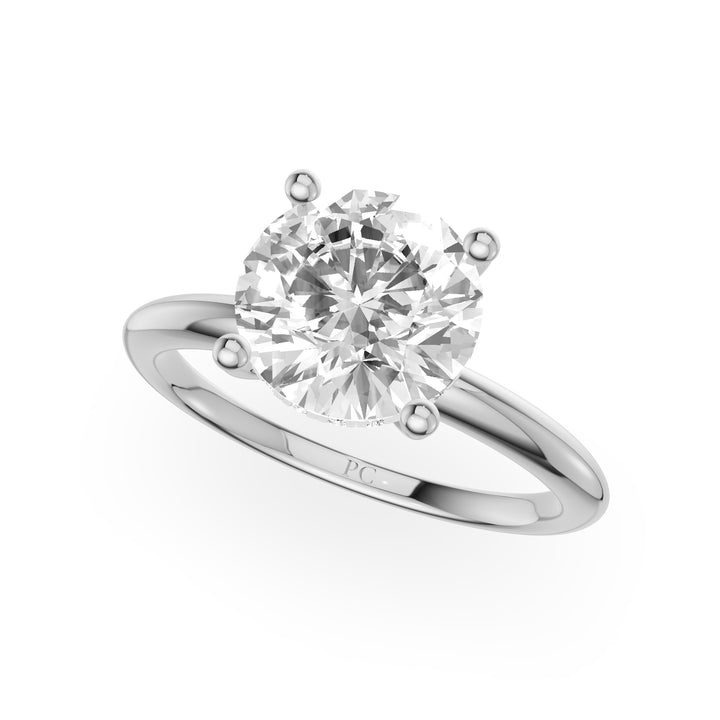 Prisa Hidden Halo Emerald Engagement Ring