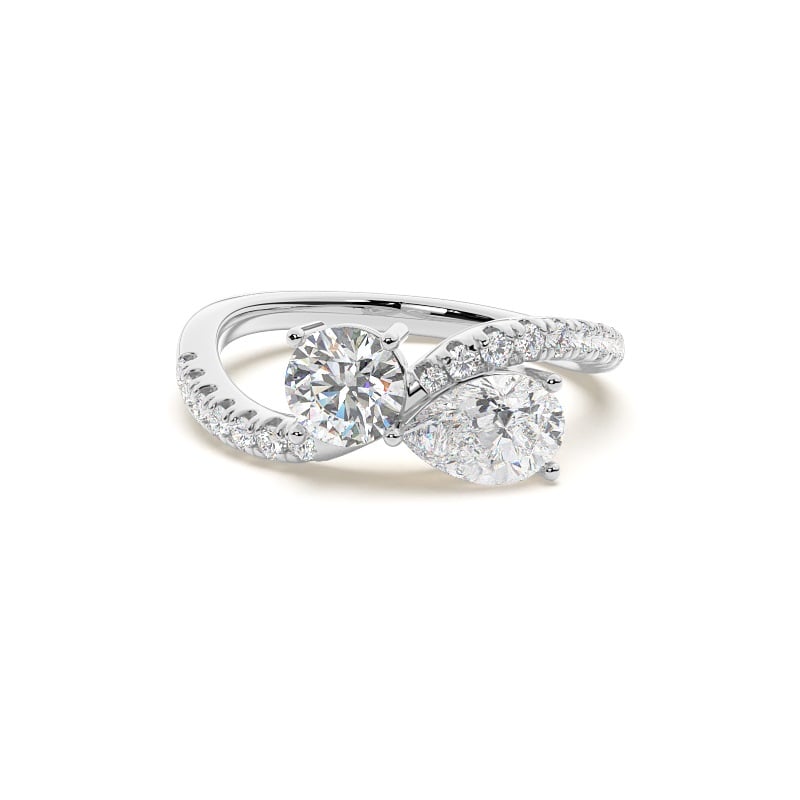 Jade Toi-et-Moi Engagement Ring