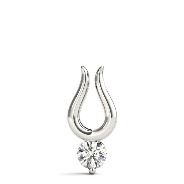 Luccy Clara Pendant in Round Platinum