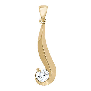 Adam Wave Pendant in Platinum