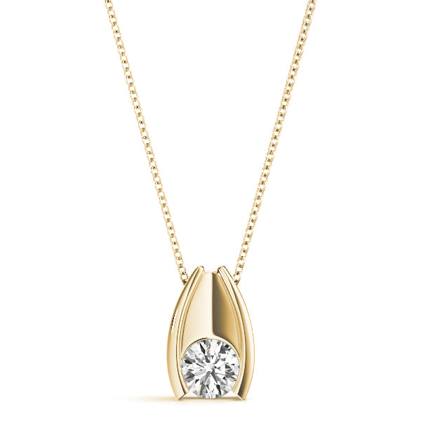 Orras Fancy Round Pendant in 10K Yellow Gold