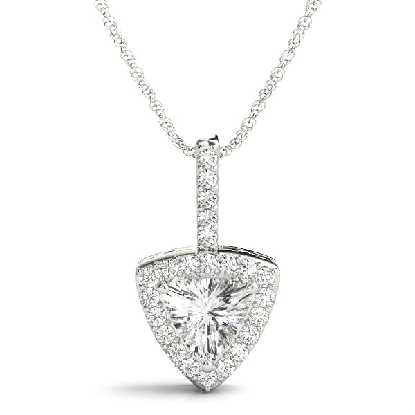 Danny Trillion Halo Pendant in Platinum