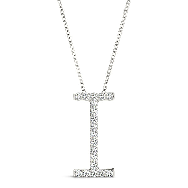Diamond Initial I in Platinum