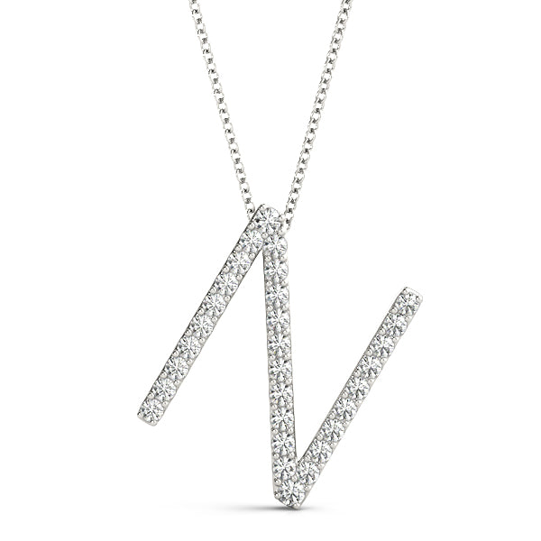 Diamond Initial N in Platinum