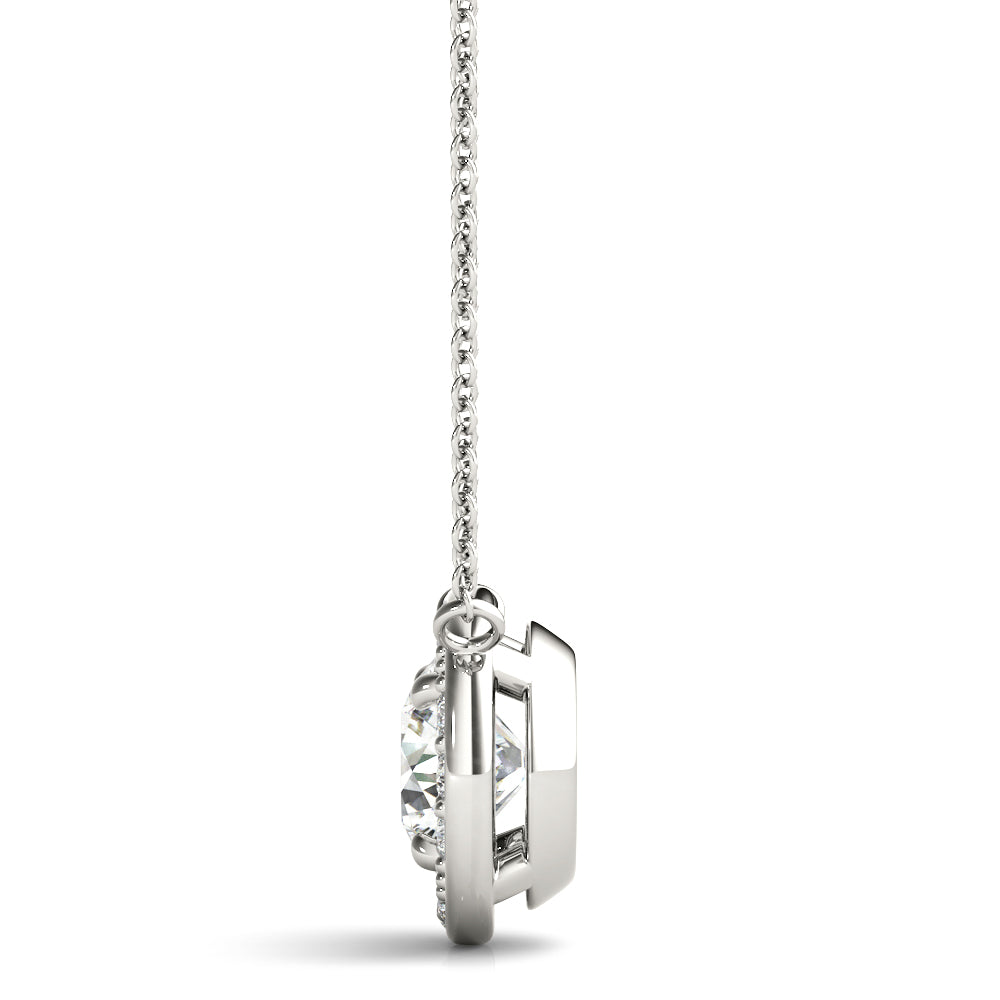 Jack Round Halo Pendant