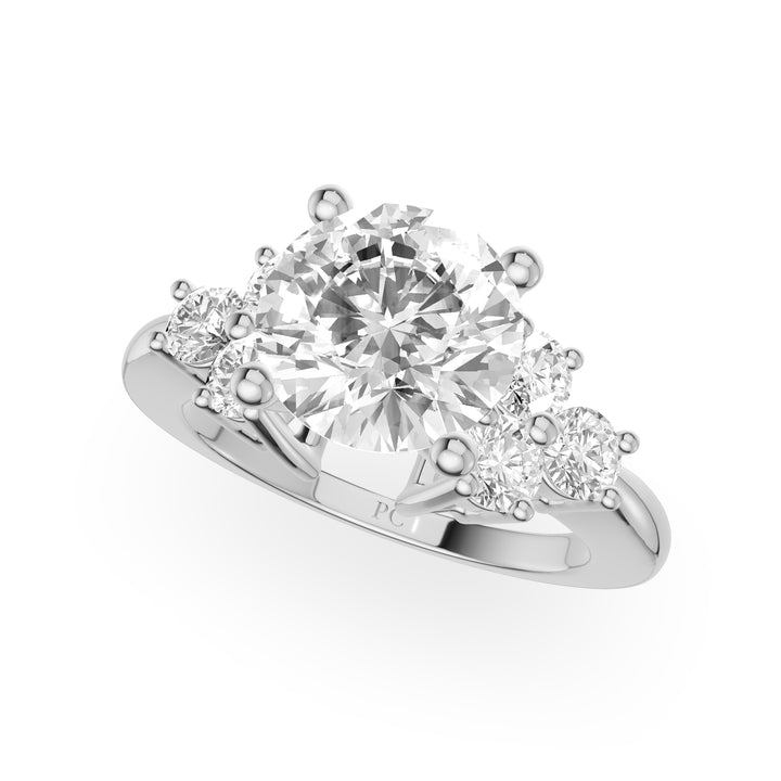 Glora Three Stone Engagement Ring