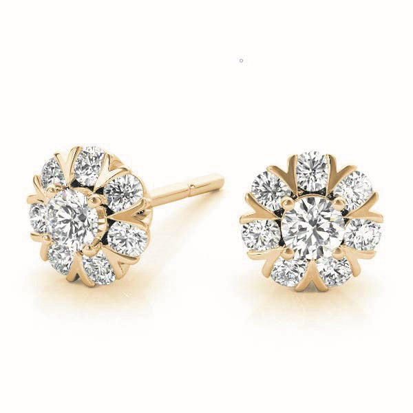 Tangire Vintage Studs Earrings in Yellow Gold