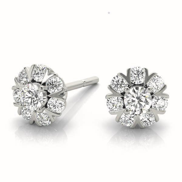Tangire Vintage Studs Earrings in Platinum