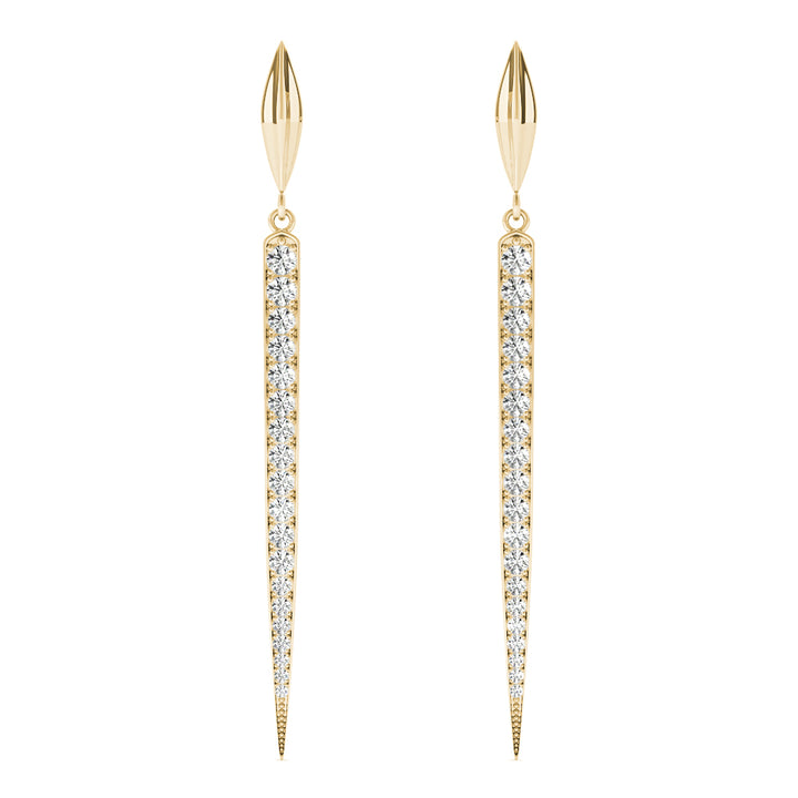 Hailey Drop Earrings in 10K Yellow Gold