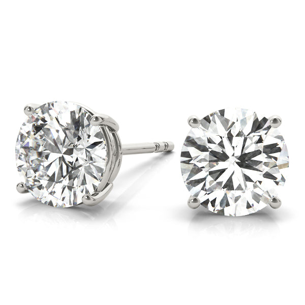 Dero Classic Round Solitaire Studs Earrings
