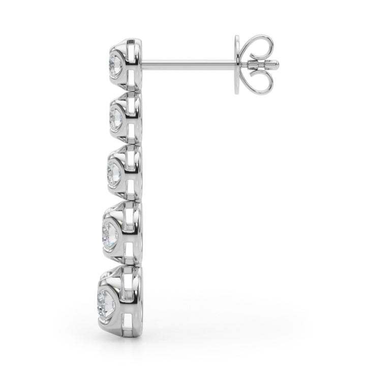 Tara Hoop Earrings in Platinum