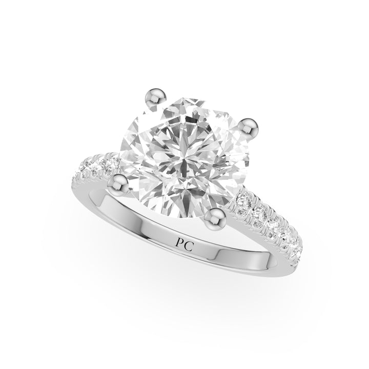 Blake Tapered Pave Engagement Ring
