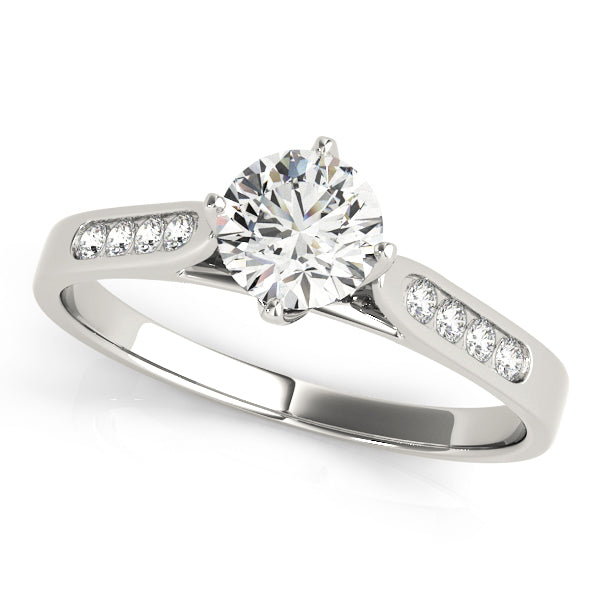 Yolo Bezel Pave Engagement Ring