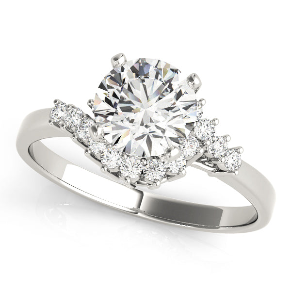 Eupia Twisted Halo Engagement Ring