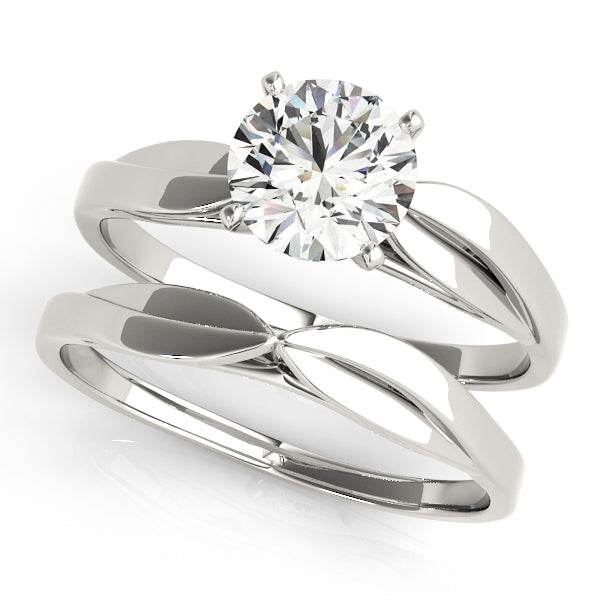 Era Solitaire Engagement Ring in Round White Gold