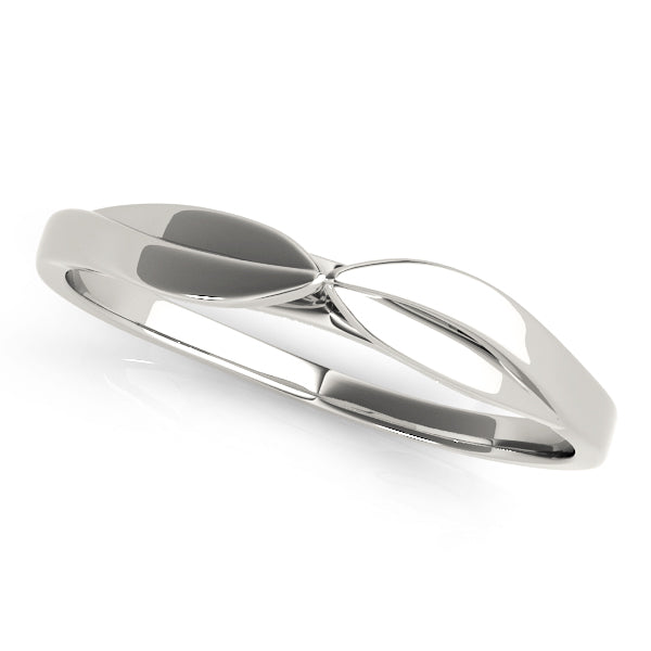Rosea Wedding Curved Band in Platinum
