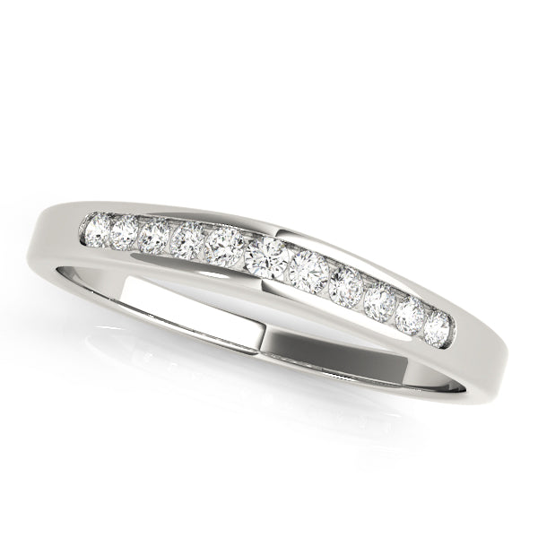Hana Wedding Band Channel Set in Platinum