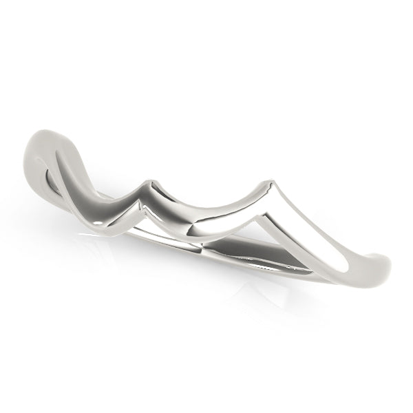 Joe Wedding Curved Band in Platinum