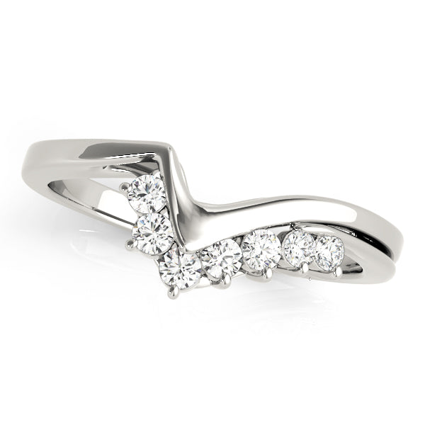 Easteria Wedding Curved Band in Platinum