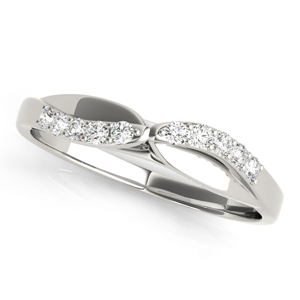 Ginni Wedding Curved Band in Platinum