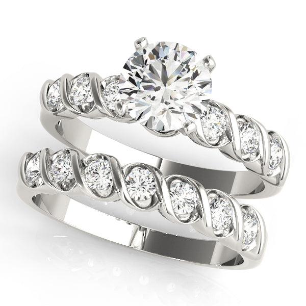 Prime Bezel Set Pave Engagement Ring