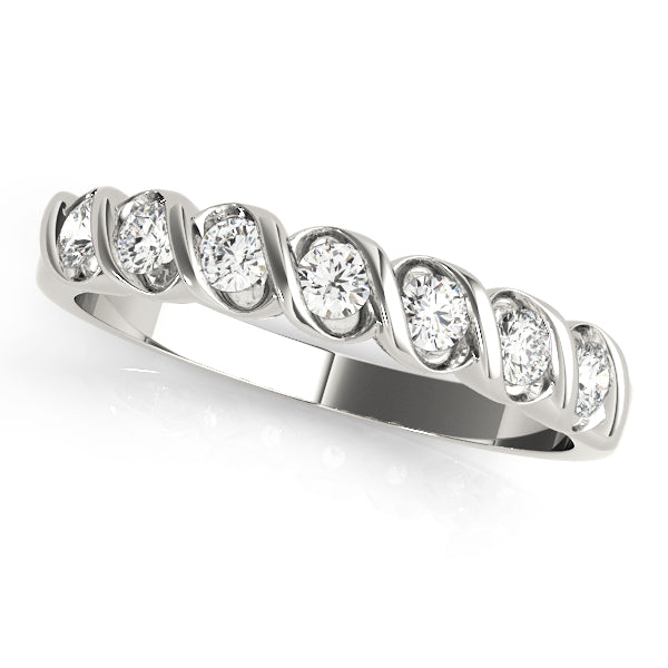 Lily Wedding Band S Band in White Gold