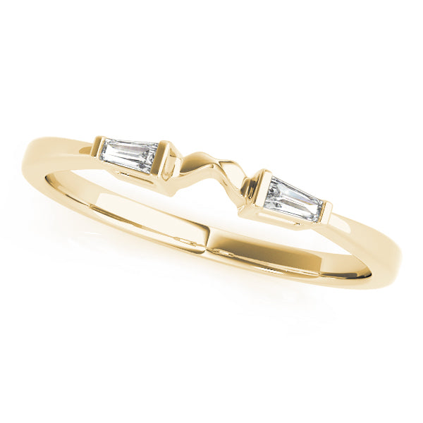 Feya Wedding Band Fancy Shape Baguette in Yellow Gold