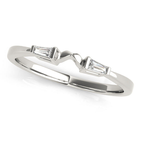 Feya Wedding Band Fancy Shape Baguette in Platinum