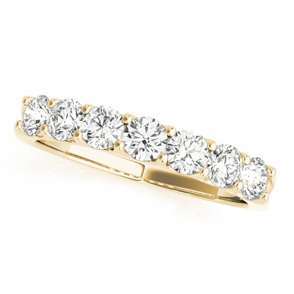 Lacey Wedding Band Prong Set in Platinum