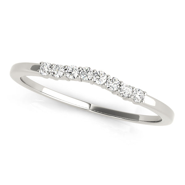 Diana Wedding Curved Band in Platinum