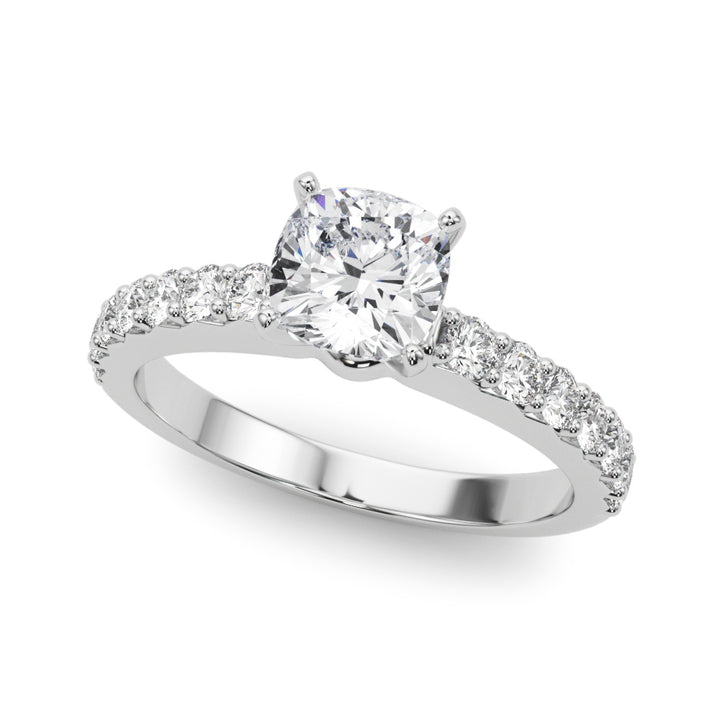 Queen 3/4 Pave Engagement Ring