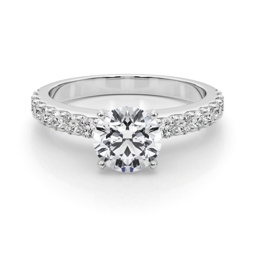 Queen 3/4 Pave Engagement Ring