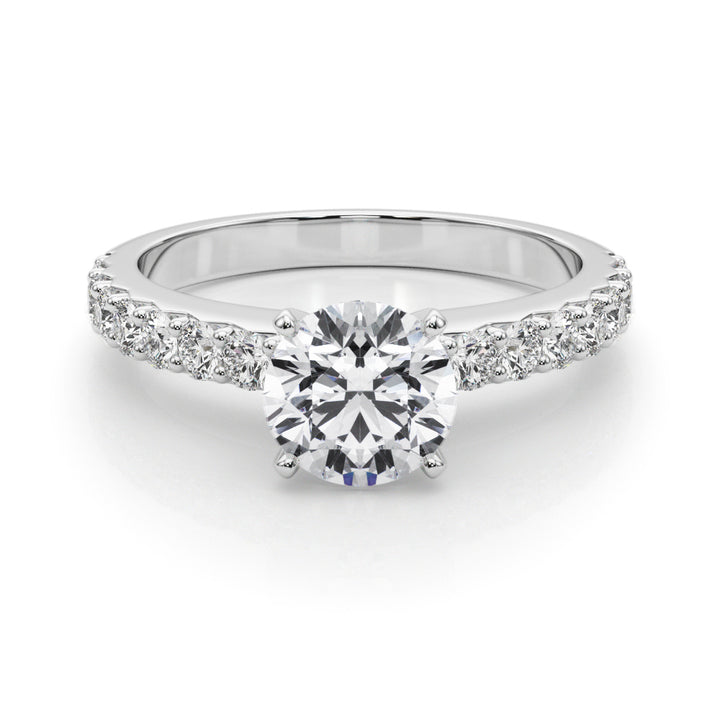 Queen 3/4 Pave Engagement Ring