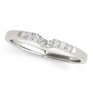 NY Wedding Band Curved Band