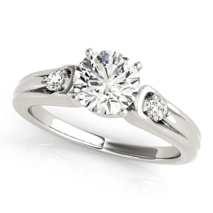 Way Three Stone Bezel Engagement Ring