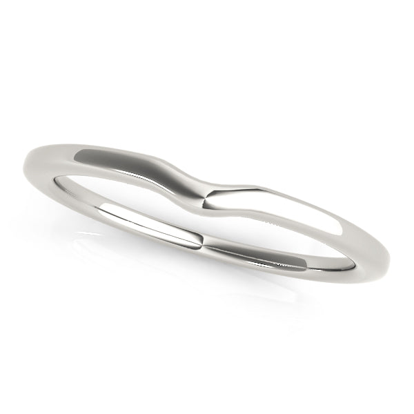 Trimph Wedding Gold Band in Platinum