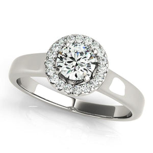 Chio High Set Halo Engagement Ring