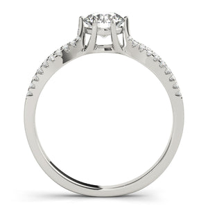 Kria Cross Pave Engagement Ring