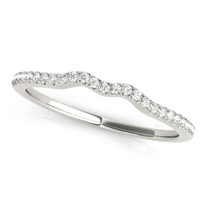 Wave Wedding Band Curved Band