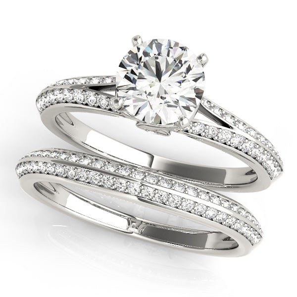 Monica Double Pave Engagement Ring