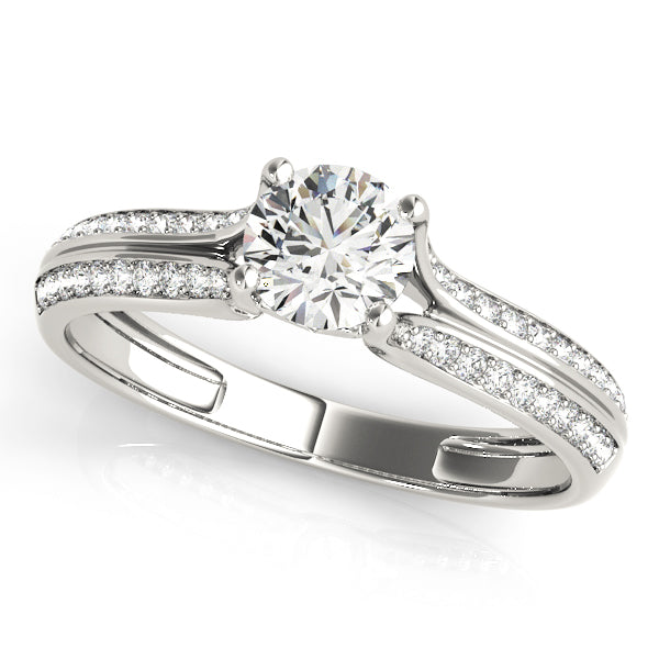 Vida Multirow Pave Engagement Ring