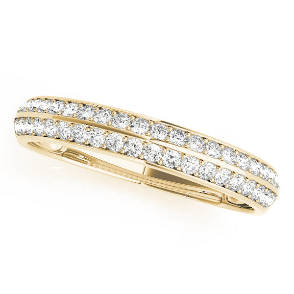 Kave Wedding Band Pave in Yellow Gold