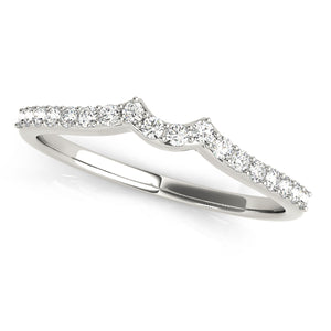 Blue Wedding Band Curved Band